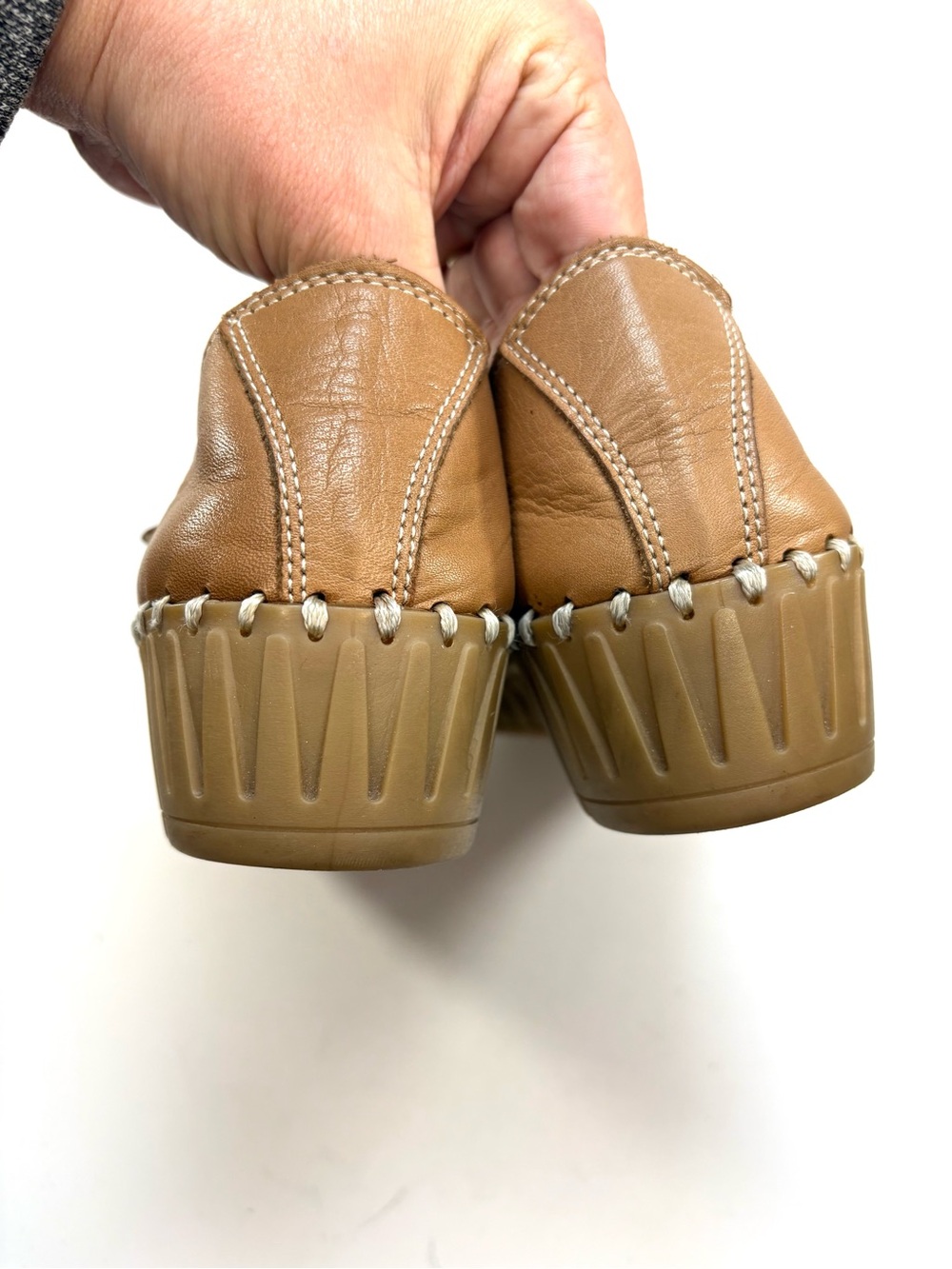 Molly Bessa Tan Leather Mary Jane Loafers | 40 - Picture 7 of 10